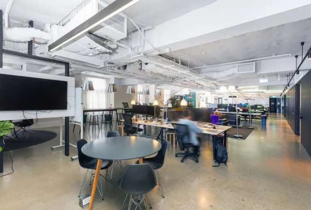 Exposed ceilings and polished concrete floors premises in prime heritage building